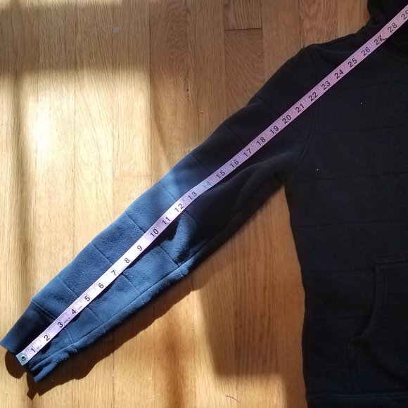 The North Face Black Zip up Hoodie with Fuzzy Inside Sz Small Petite - Picture 12 of 13